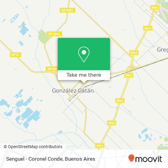 Senguel - Coronel Conde map