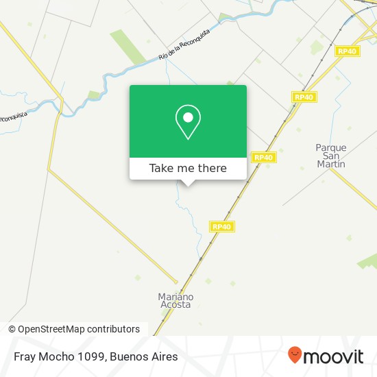 Mapa de Fray Mocho 1099