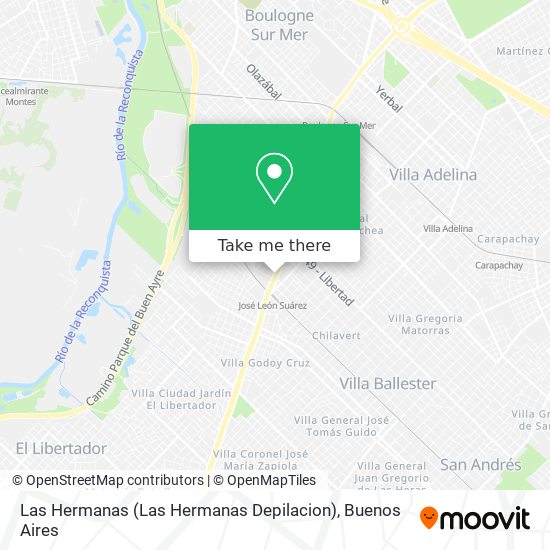 Mapa de Las Hermanas (Las Hermanas Depilacion)