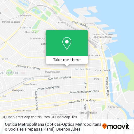 Optica Metropolitana (Opticas-Optica Metropolitana o Sociales Prepagas Pami) map