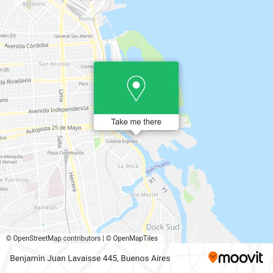 Benjamin Juan Lavaisse 445 map