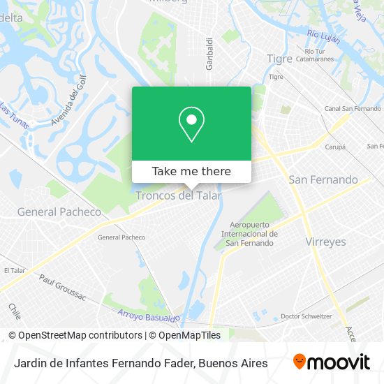 Jardin de Infantes Fernando Fader map