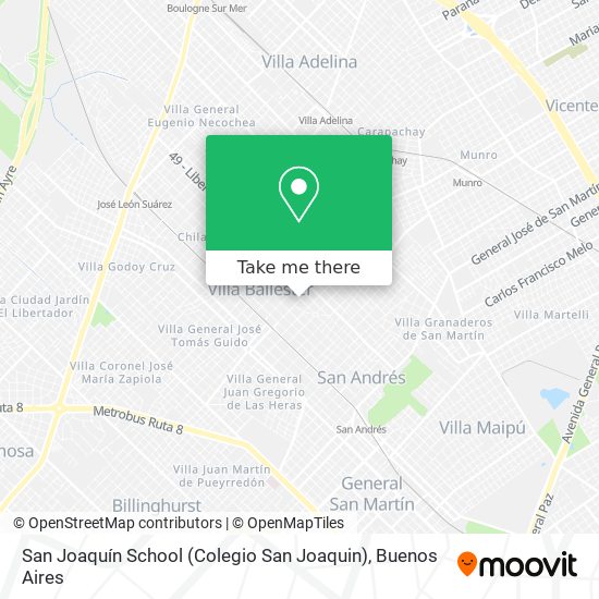 San Joaquín School (Colegio San Joaquin) map