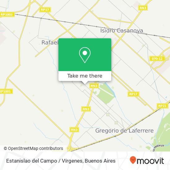 Estanislao del Campo / Vírgenes map