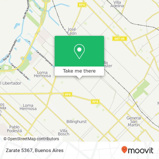 Zarate 5367 map