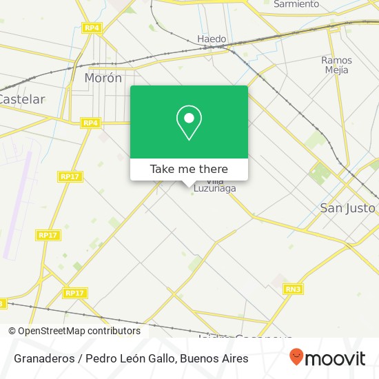 Mapa de Granaderos / Pedro León Gallo