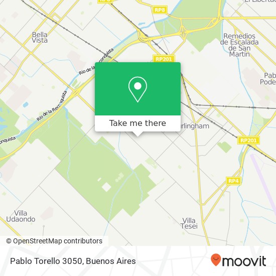 Pablo Torello 3050 map