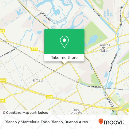 Blanco y Manteleria-Todo Blanco map