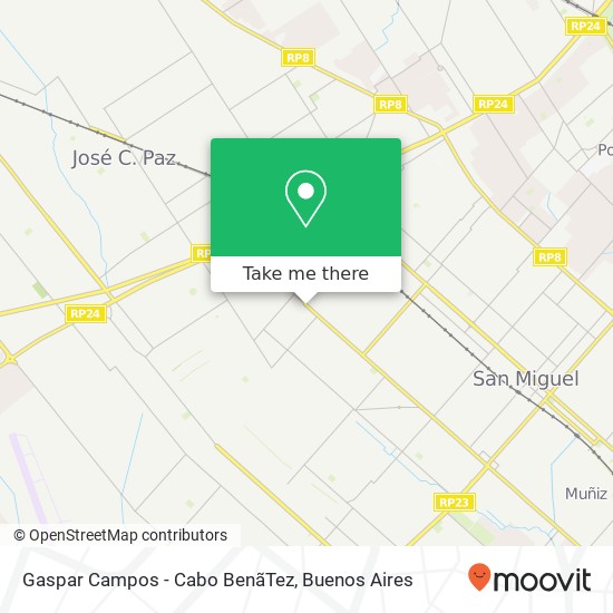 Gaspar Campos - Cabo Benã­Tez map