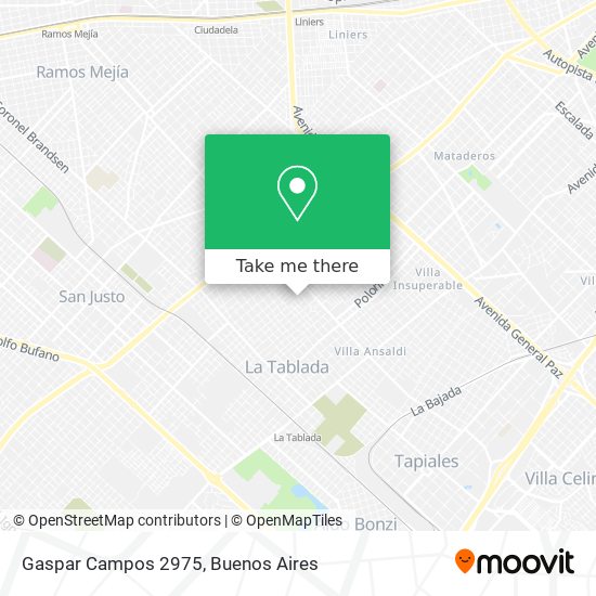 Gaspar Campos 2975 map