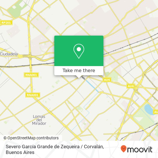 Severo García Grande de Zequeira / Corvalán map