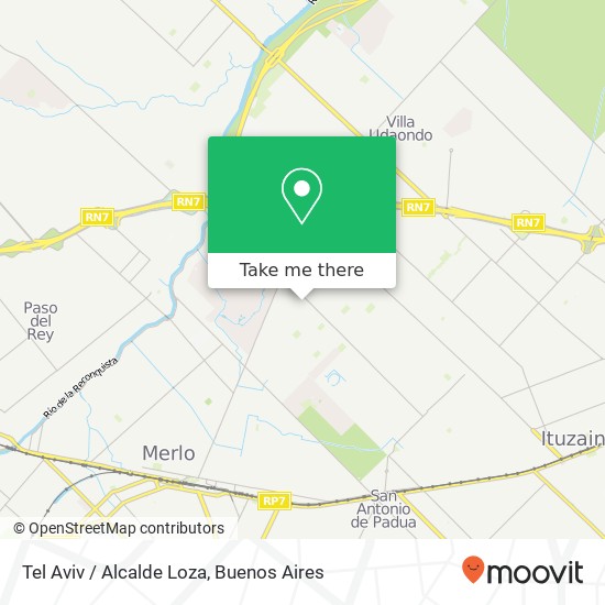 Tel Aviv / Alcalde Loza map