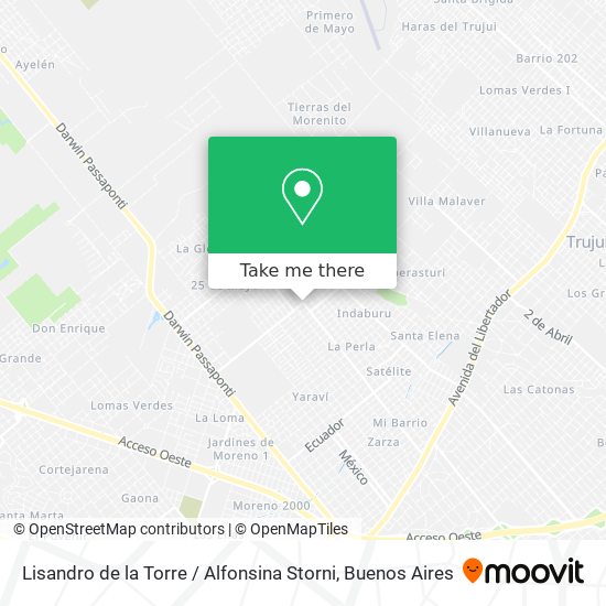 Lisandro de la Torre / Alfonsina Storni map