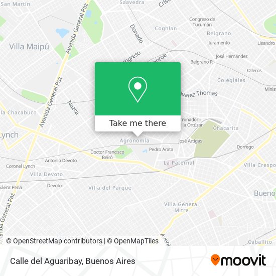 Mapa de Calle del Aguaribay