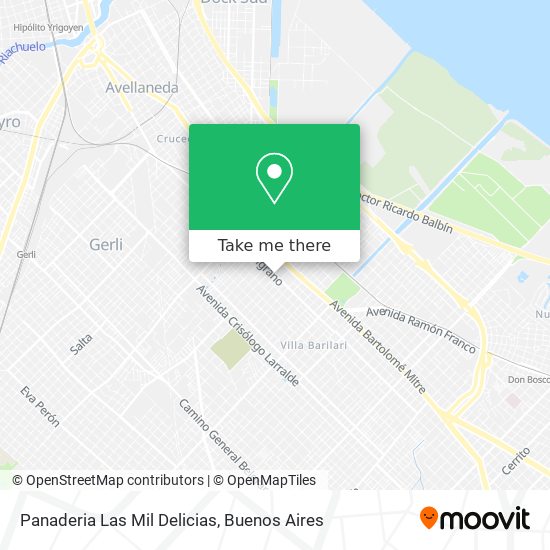 Panaderia Las Mil Delicias map