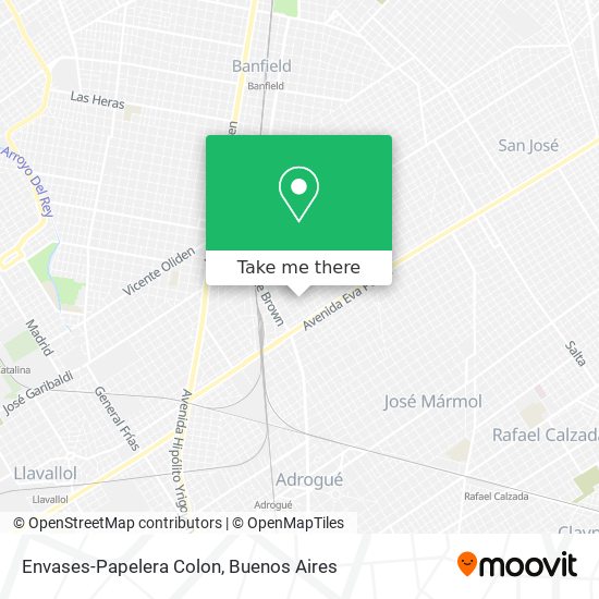 Envases-Papelera Colon map