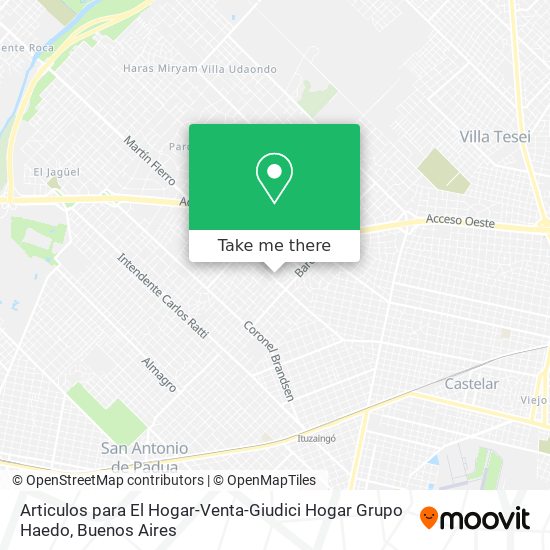 Articulos para El Hogar-Venta-Giudici Hogar Grupo Haedo map
