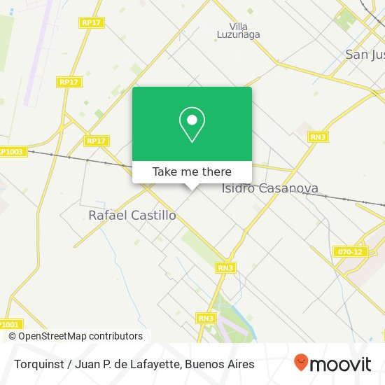 Torquinst / Juan P. de Lafayette map