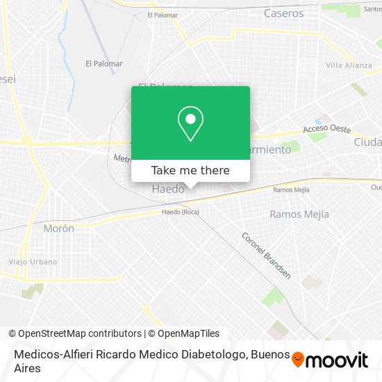 Medicos-Alfieri Ricardo Medico Diabetologo map