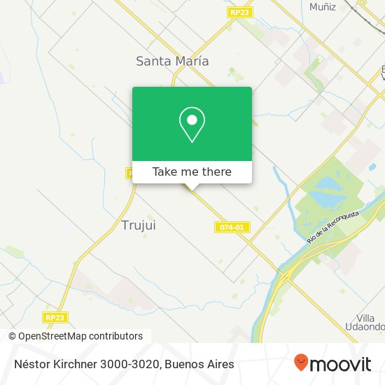 Néstor Kirchner 3000-3020 map