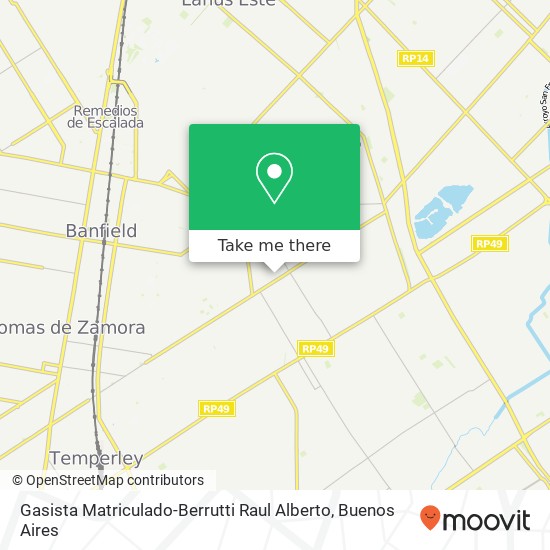 Gasista Matriculado-Berrutti Raul Alberto map