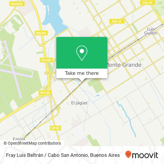 Mapa de Fray Luis Beltrán / Cabo San Antonio