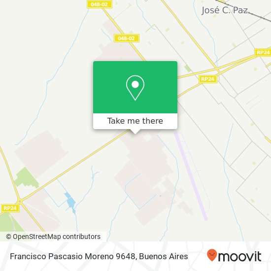 Francisco Pascasio Moreno 9648 map