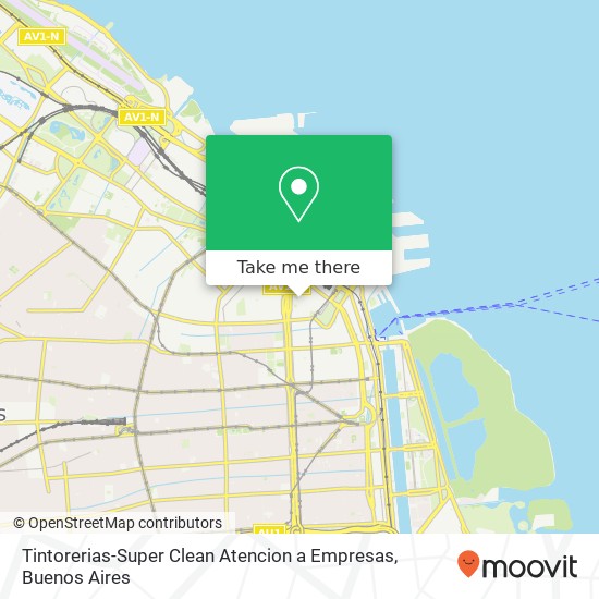 Tintorerias-Super Clean Atencion a Empresas map