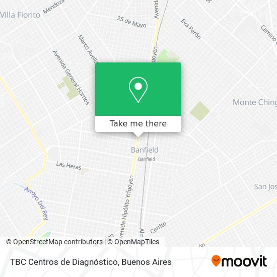 Mapa de TBC Centros de Diagnóstico