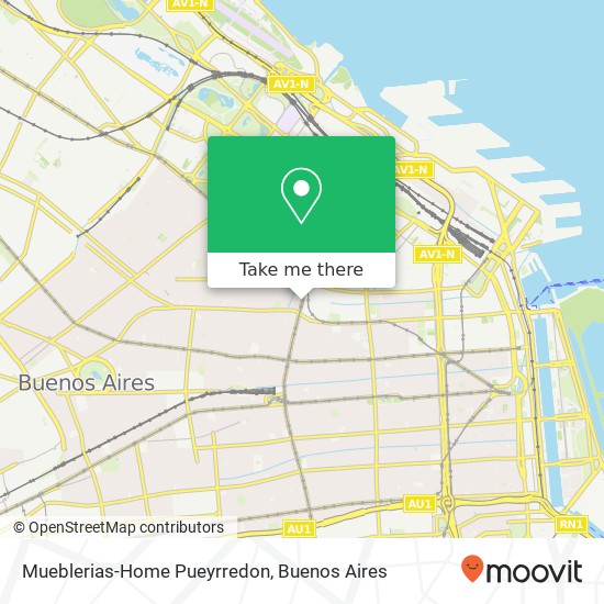 Mueblerias-Home Pueyrredon map