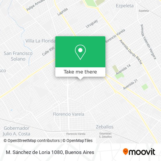 Mapa de M. Sánchez de Loria 1080