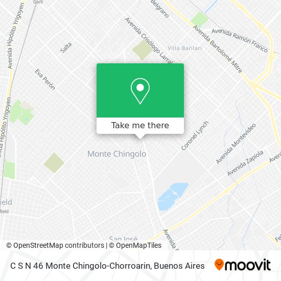 C S N 46 Monte Chingolo-Chorroarin map