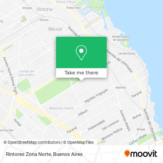 Rintores Zona Norte map