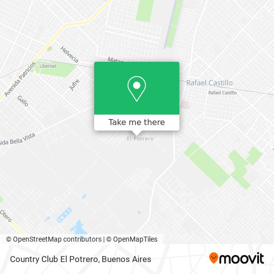 Country Club El Potrero map