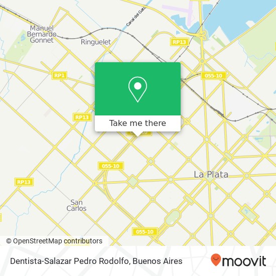 Mapa de Dentista-Salazar Pedro Rodolfo