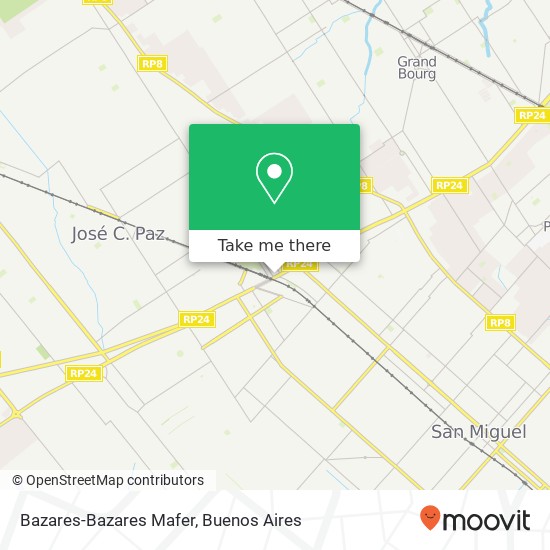 Bazares-Bazares Mafer map