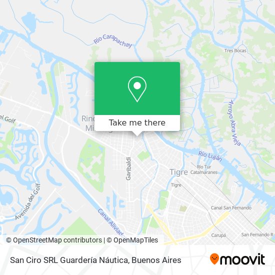 San Ciro SRL Guardería Náutica map