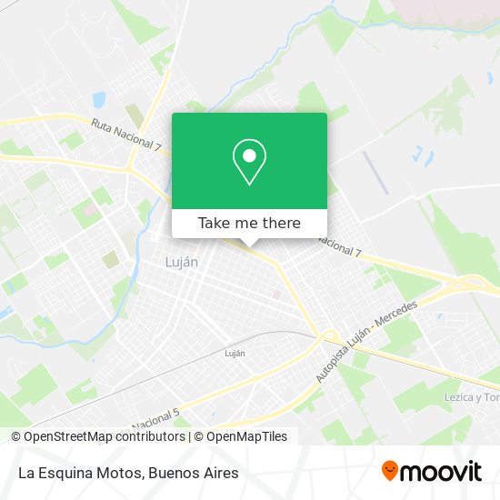 Mapa de La Esquina Motos