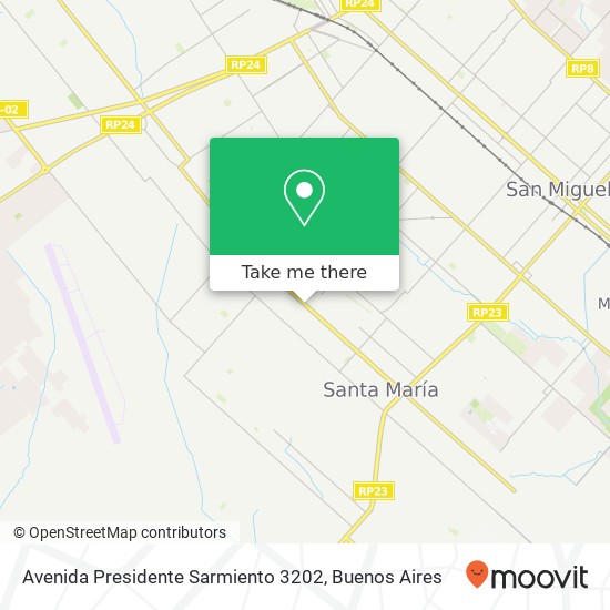 Avenida Presidente Sarmiento 3202 map