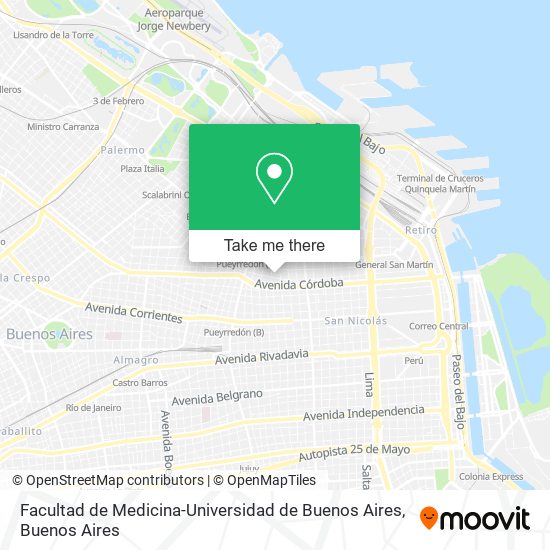 Facultad de Medicina-Universidad de Buenos Aires map