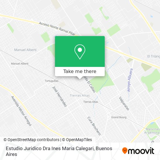 Mapa de Estudio Juridico Dra Ines Maria Calegari