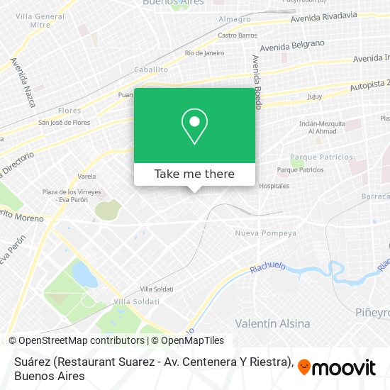 Suárez (Restaurant Suarez - Av. Centenera Y Riestra) map