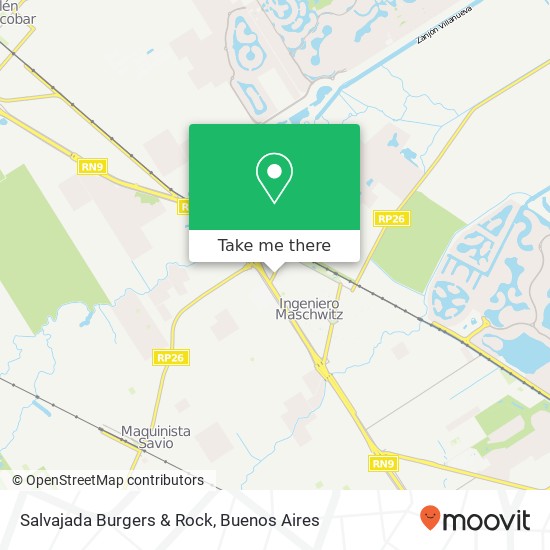 Salvajada Burgers & Rock map
