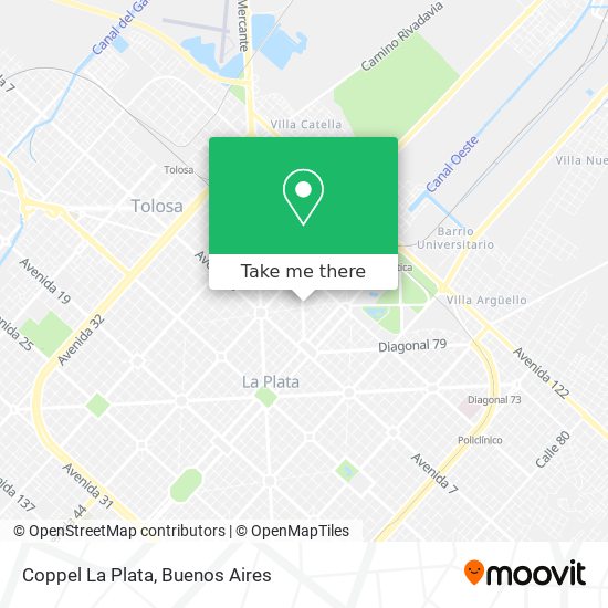 Coppel La Plata map