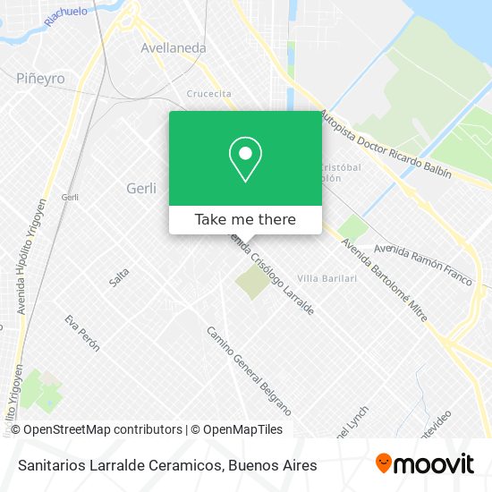Sanitarios Larralde Ceramicos map