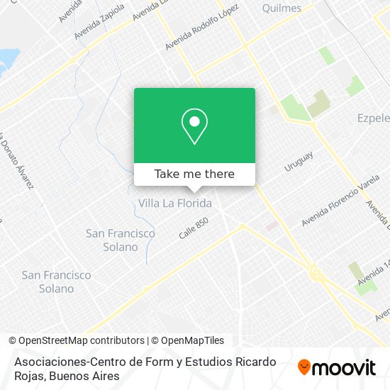 Asociaciones-Centro de Form y Estudios Ricardo Rojas map
