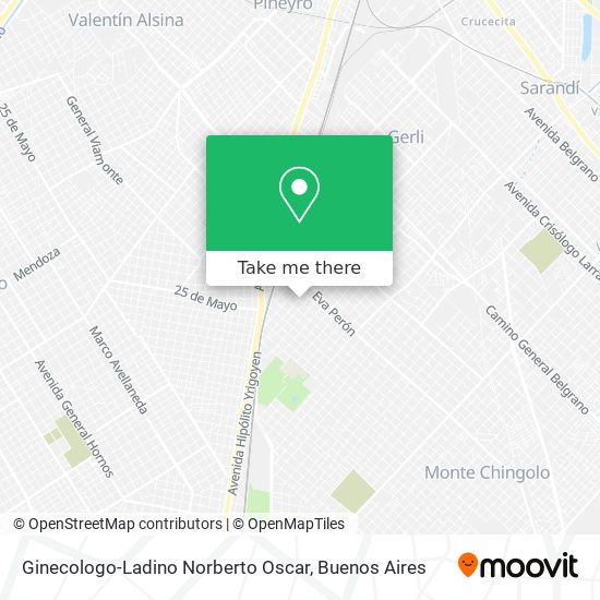 Ginecologo-Ladino Norberto Oscar map