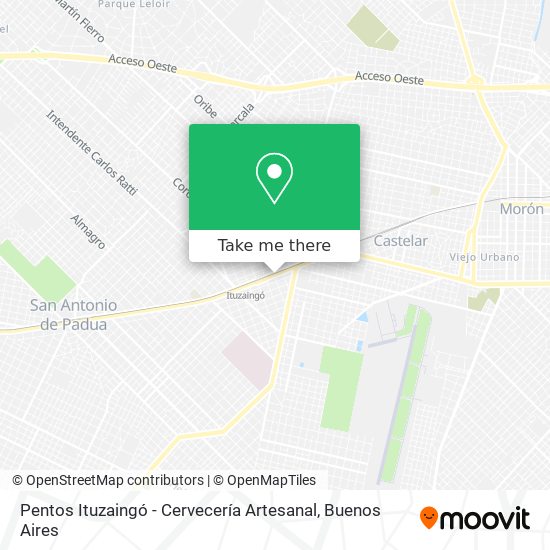 Pentos Ituzaingó - Cervecería Artesanal map