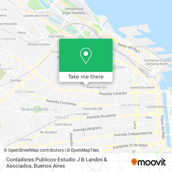 Contadores Publicos-Estudio J B Landini & Asociados map