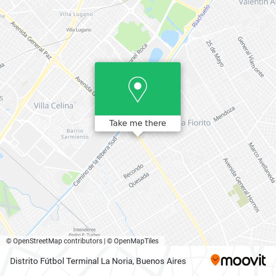 Distrito Fútbol Terminal La Noria map